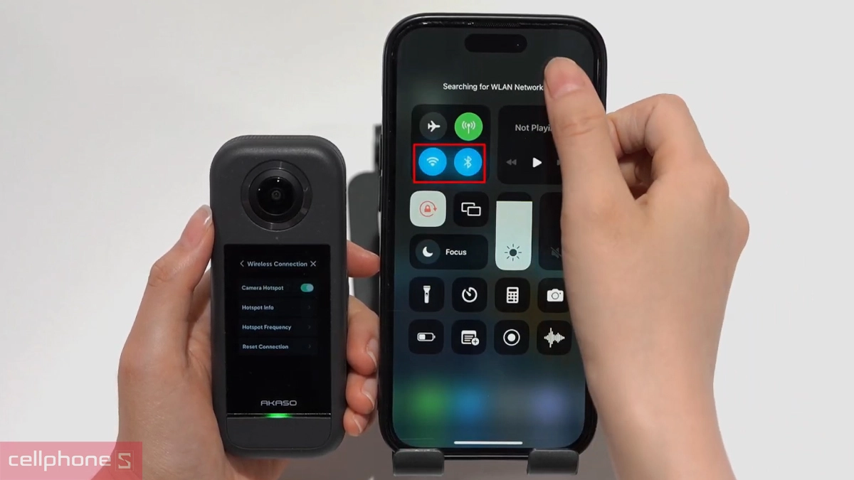 Hướng dẫn kết nối điện thoại với camera hành động Akaso 360 Creator Edition