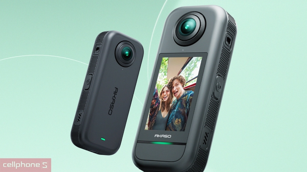 Khả năng kết nối linh hoạt của camera hành động Akaso 360 Standard Edition