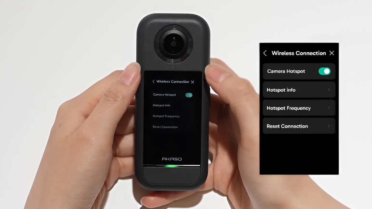 Hướng dẫn kết nối app với camera hành động Akaso 360 Standard Edition chi tiết