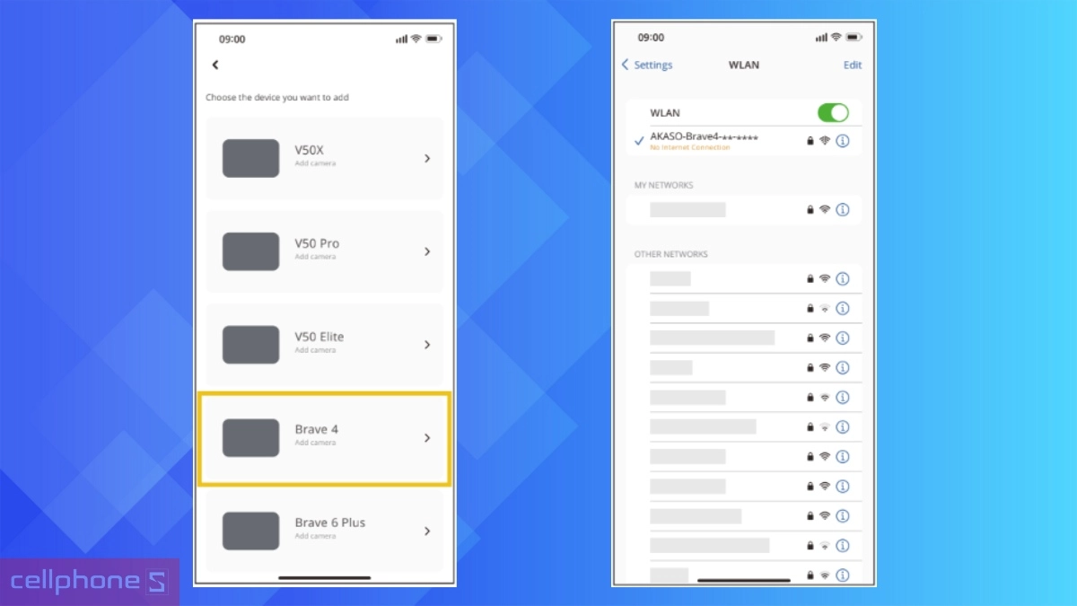 Hướng dẫn kết nối camera hành động AKASO Brave 4 với app