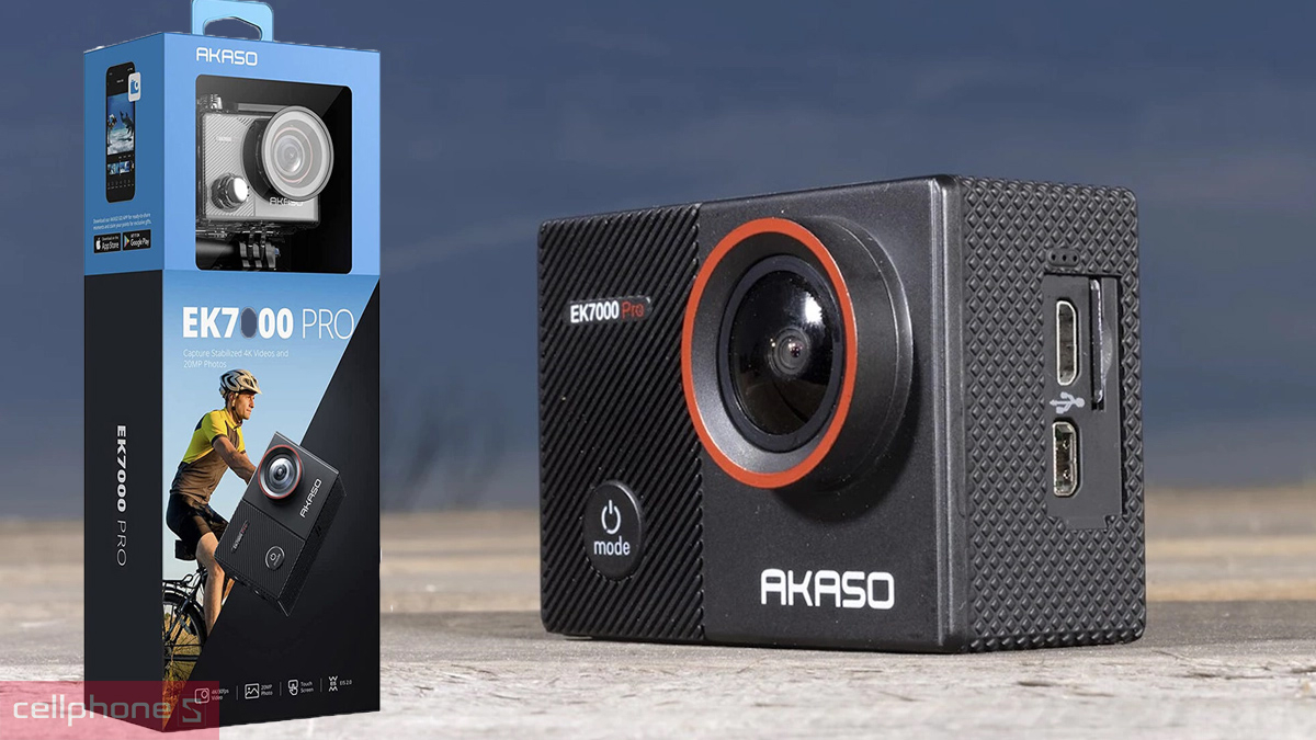 Phụ kiện đi kèm Camera hành động Akaso EK7000 Pro