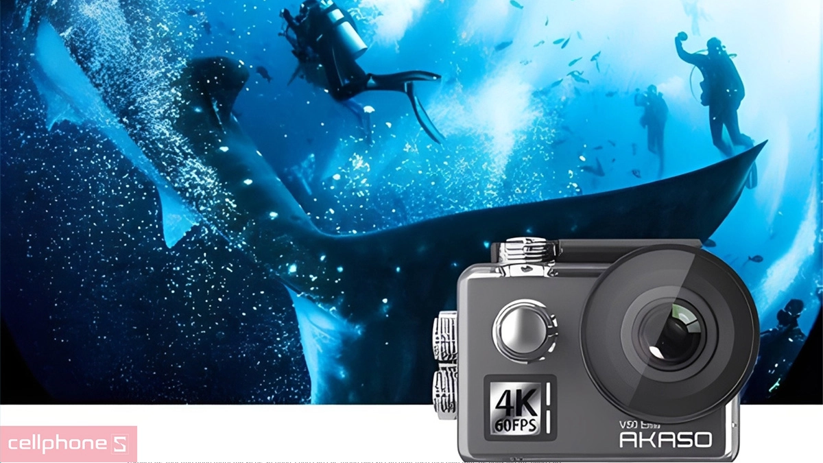 Khả kháng nước, giảm rung ấn tượng của camera hành động Akaso V50 Elite