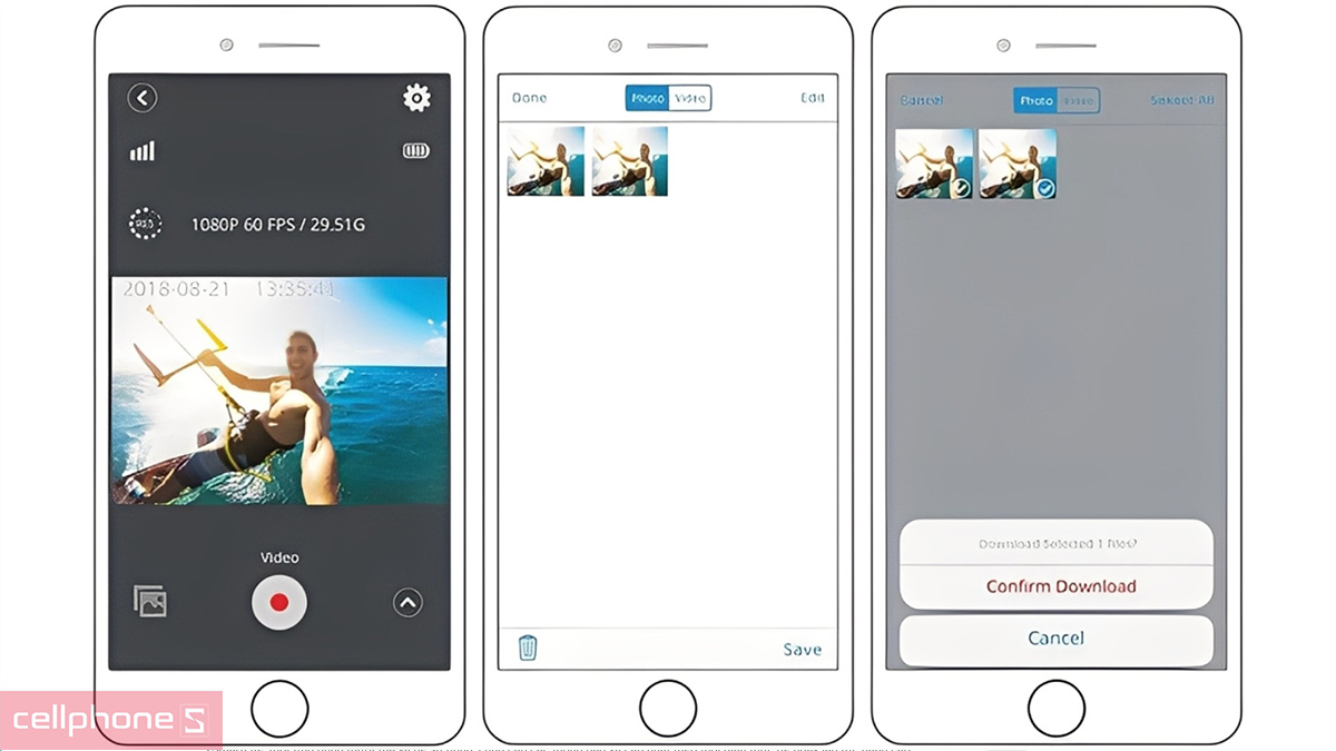 Hướng dẫn tải và lưu các tệp tin từ camera hành động Akaso V50 Elite về điện thoại