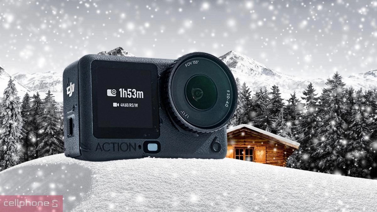 Góc siêu rộng Camera hành động DJI Action 6 Advanced Combo