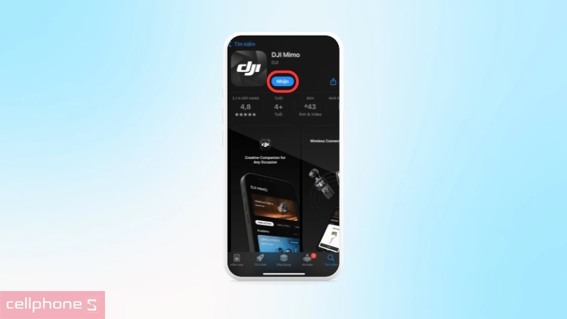 Hướng dẫn kết nối DJI Action 4 với ứng dụng