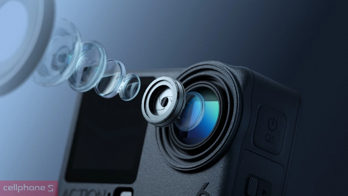 Action 6 có thể điều chỉnh từ f/2.0 đến f/4.0