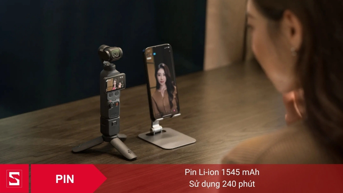 Pin và thời lượng sử dụng của DJI Osmo Pocket 4 Creator Combo