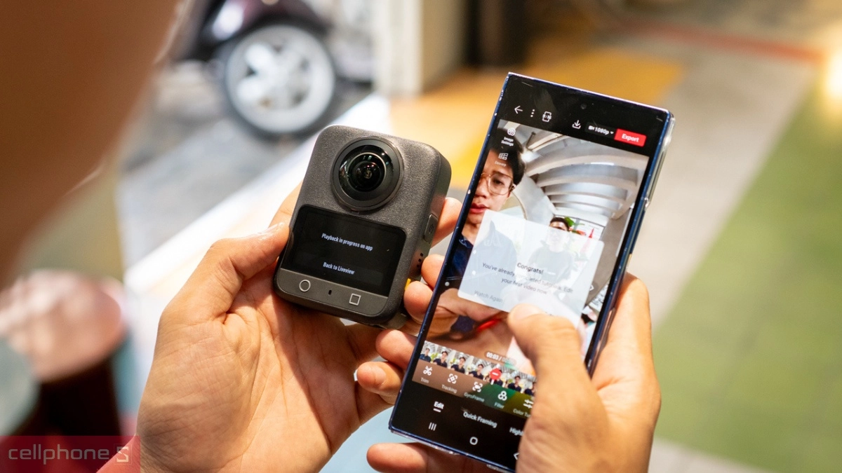 Hướng dẫn sử dụng camera hành động DJI xoay 360
