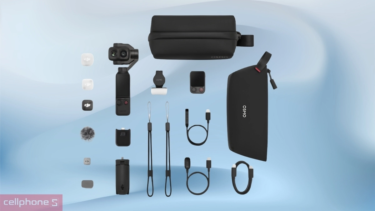 Phụ kiện đi kèm của DJI Osmo Pocket 4 Pro Advanced Combo