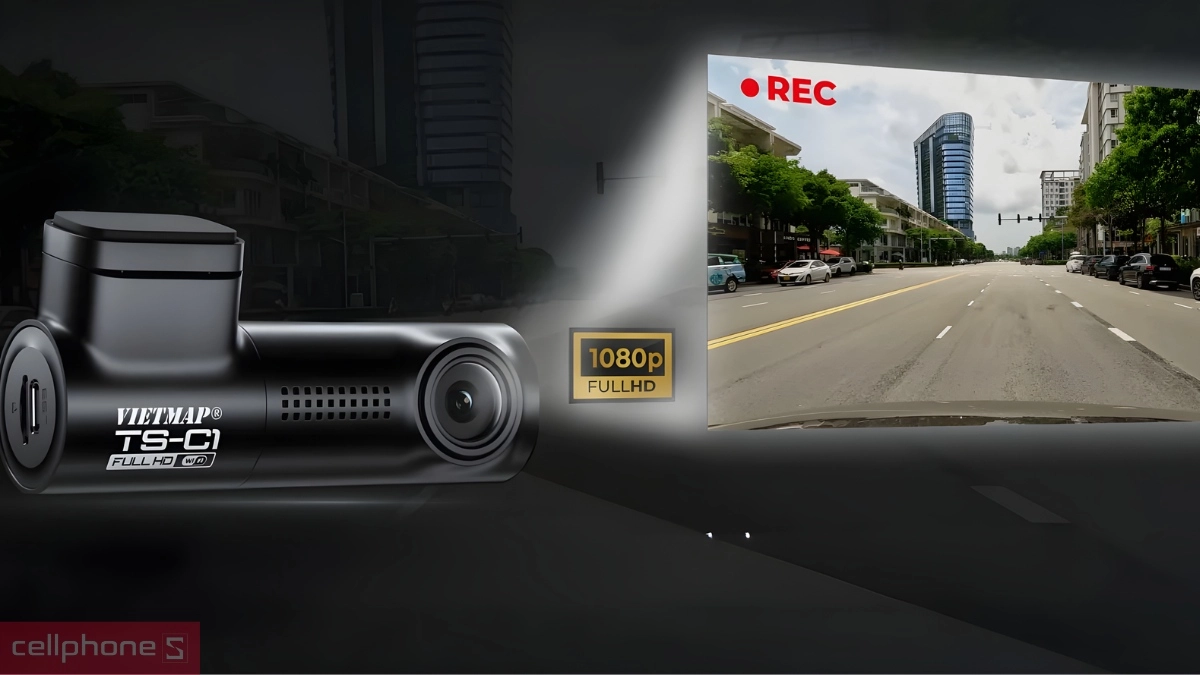 Chất lượng quay camera hành trình ô tô VIETMAP TS-C1