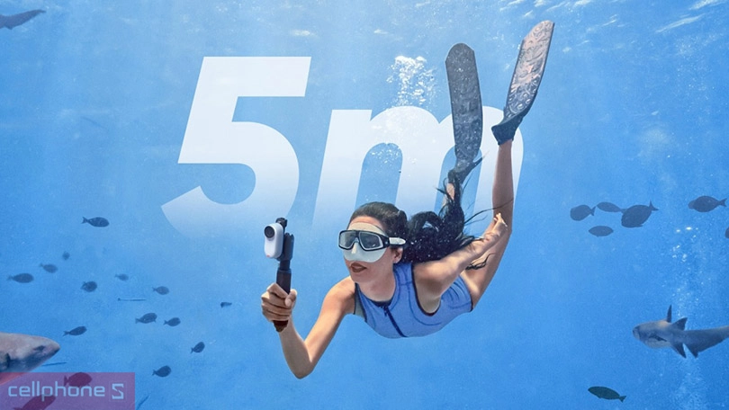 Chuẩn kháng nước trên camera Insta360 Go 3S