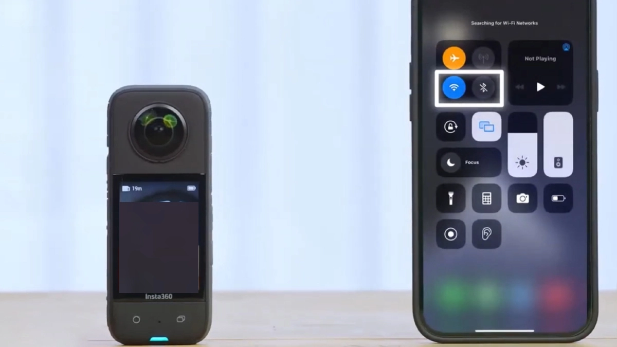 Hướng dẫn kết nối camera hành trình Insta 360 X4 Air Essentials Bundle với Insta360 app