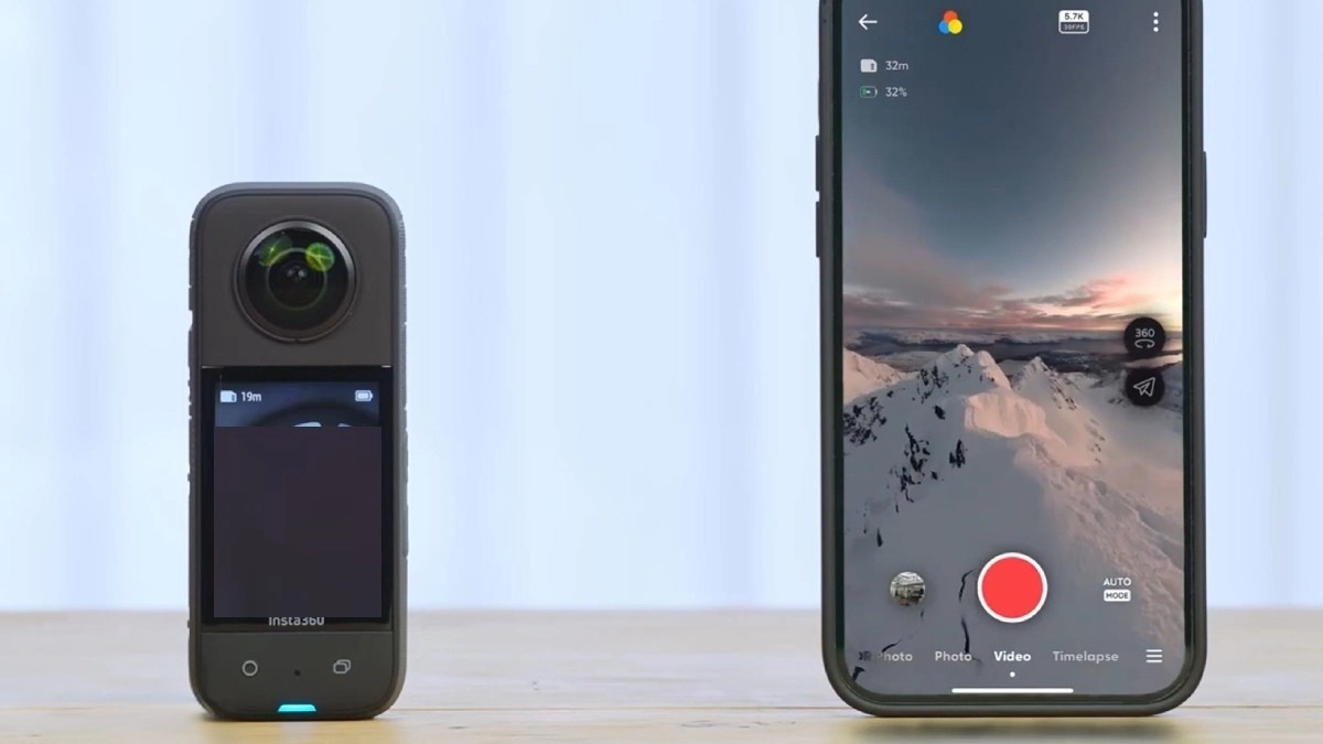 Hướng dẫn kết nối camera hành trình Insta 360 X4 Air Essentials Bundle với Insta360 app