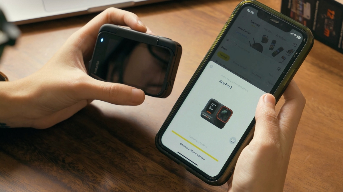 Hướng dẫn kết nối camera hành trình Insta 360 Ace Pro 2 Ultimate Videography Bundle với điện thoại