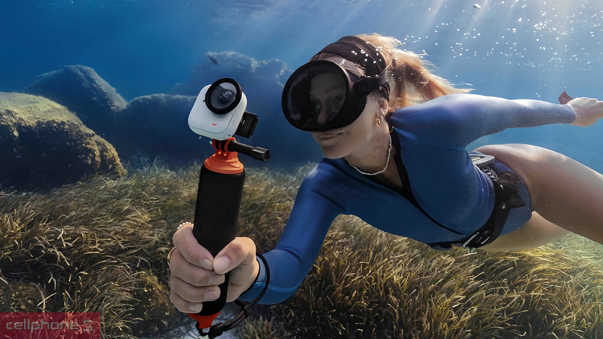Khả năng kháng nước, hạn chế rung lắc của camera hành trình Insta 360 GO Ultra Creator Bundle