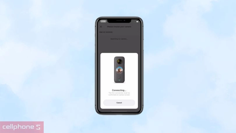 Hướng dẫn kết nối camera hành trình Insta360 One X2 với Insta360