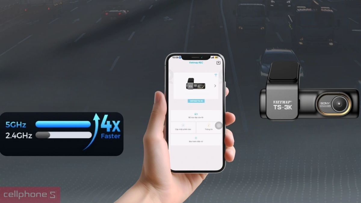 Kết nối Wi-Fi 5GHz cho tốc độ tải video nhanh hơn