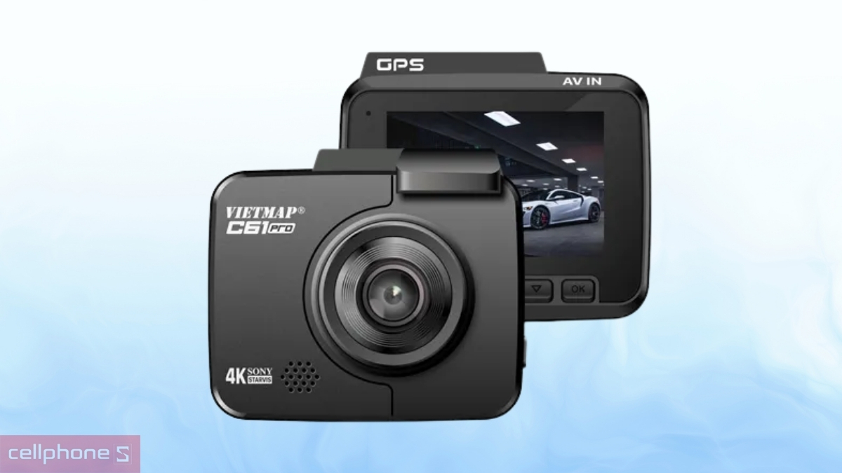 Camera ghi hình phía trước, tích hợp định vị GPS