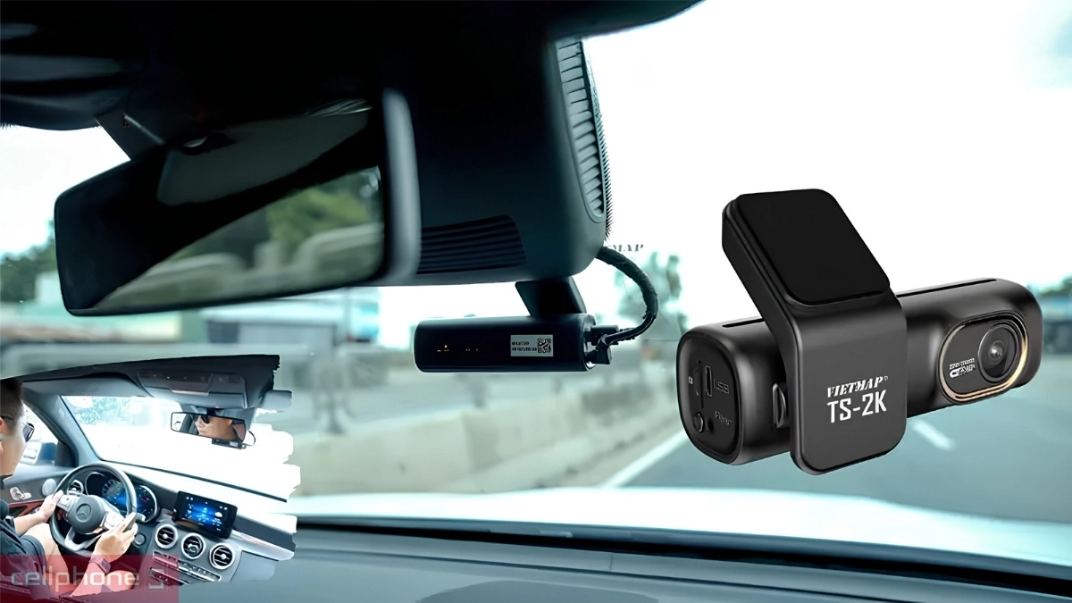 Camera lắp gọn gần gương, ghi hình rõ nét, ổn định