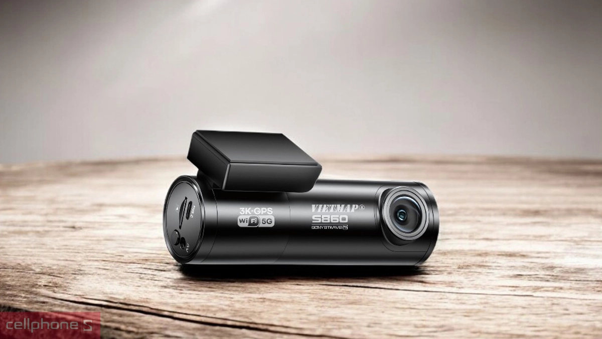 Pin, độ bền bỉ ấn tượng của camera hành trình Vietmap S860