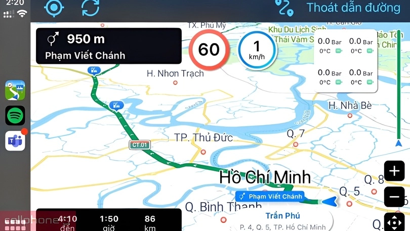 Tích hợp CarPlay và Android Auto