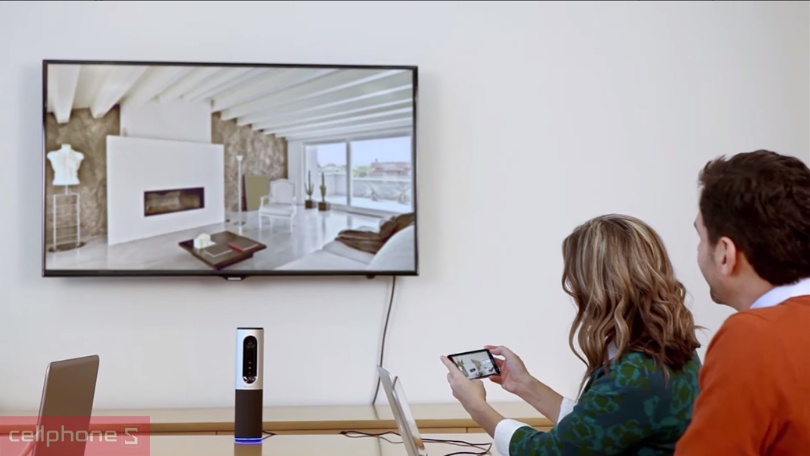 Camera hội nghị Logitech Connect Full HD 1080P góc nhìn 90 độ cung cấp hình ảnh sắc nét