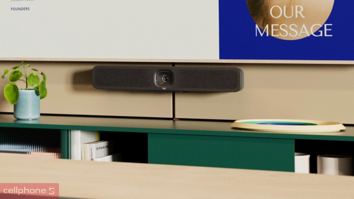 Khả năng đàm thoại rõ ràng của camera hội nghị video Logitech Meetup