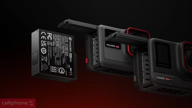 Dung lượng, tốc độ sạc của pin Insta360 Ace/Ace Pro