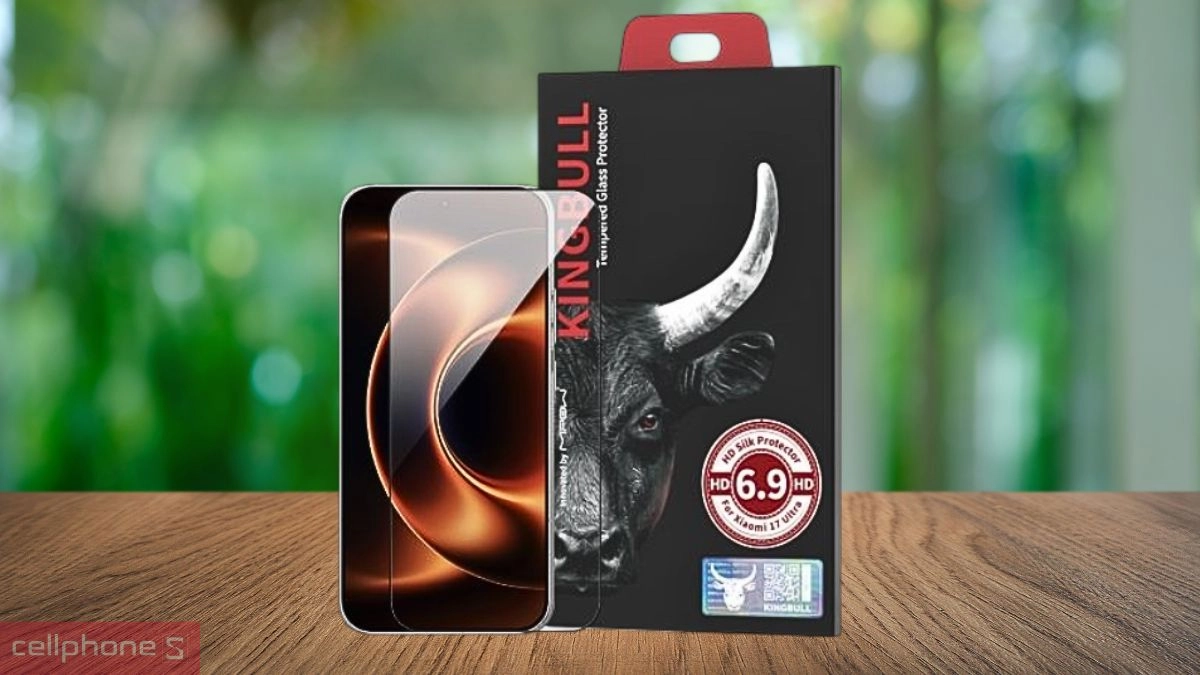 Độ cứng kính cường lực Xiaomi 17 Ultra Mipow Full