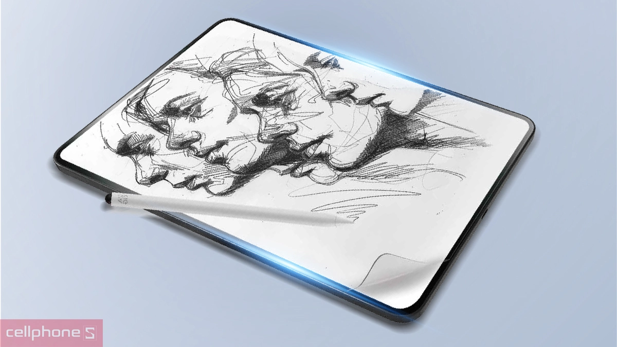 Dán màn hình Paper Like Apple iPad Air 13 (M2/M3) Zagg Film (Fusion Canvas) hạn chế trầy xước iPad