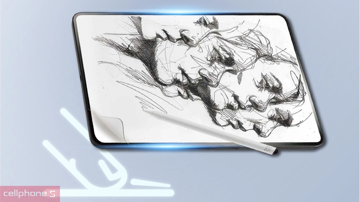 Bề mặt nhám dán màn hình Paper Like Apple iPad Air 13 (M2/M3) Zagg Film (Fusion Canvas)