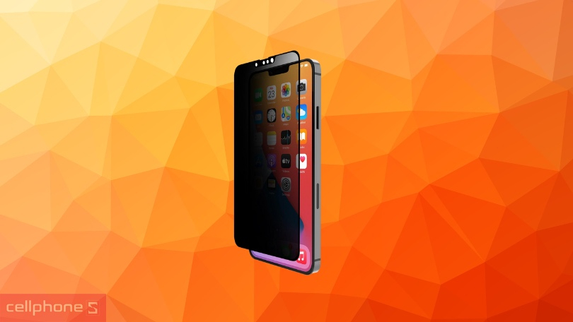 Kính cường lực iPhone 14/13/13 Pro JCPAL Privacy