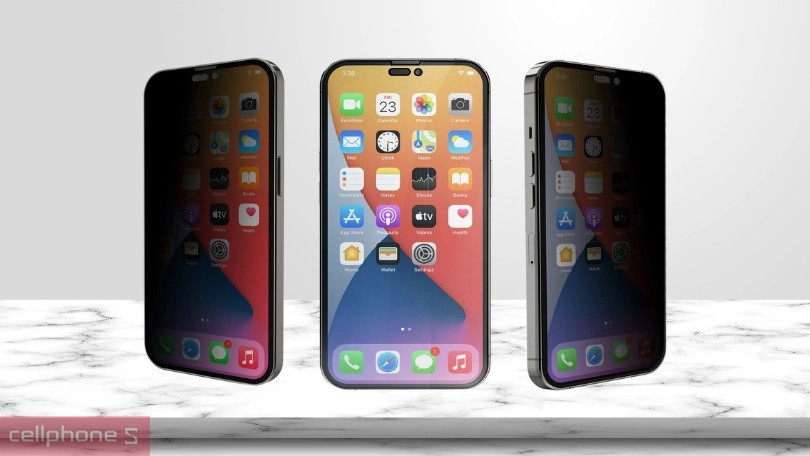 Kính cường lực chống nhìn trộm iPhone 14 Pro JCPal