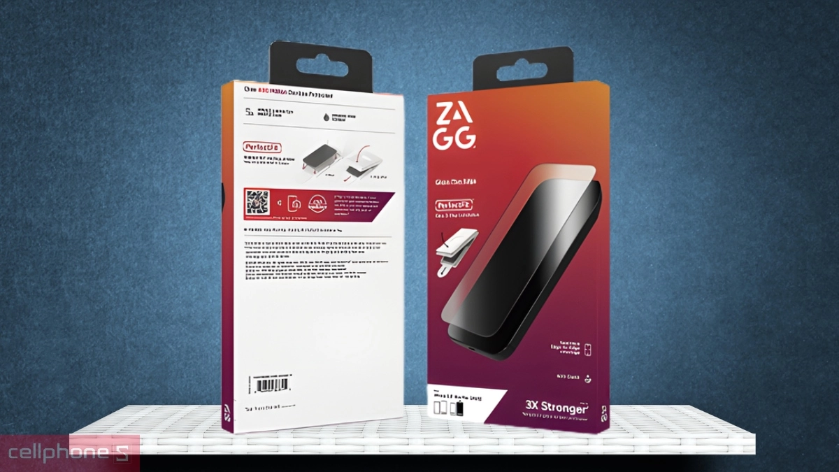 Chất liệu kính cường lực iPhone Air Zagg Plus Edge Full có khay hỗ trợ dán