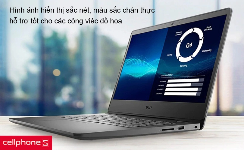 Laptop Dell Vostro i7 có khả năng hiển thị hình ảnh ấn tượng