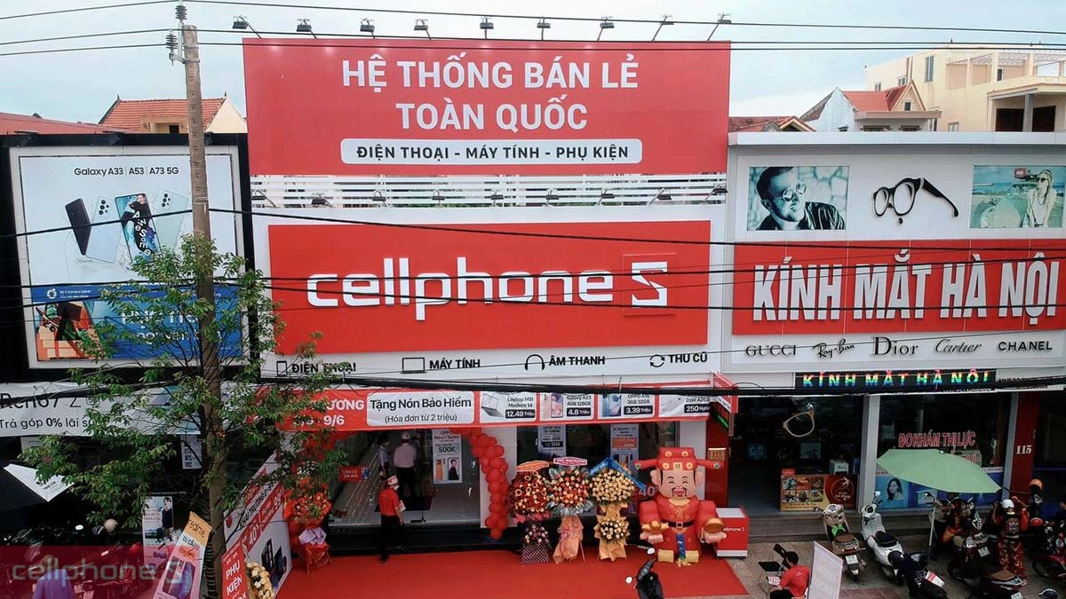 Danh sách cửa hàng điện thoại, laptop tại Quảng Bình của CellphoneS