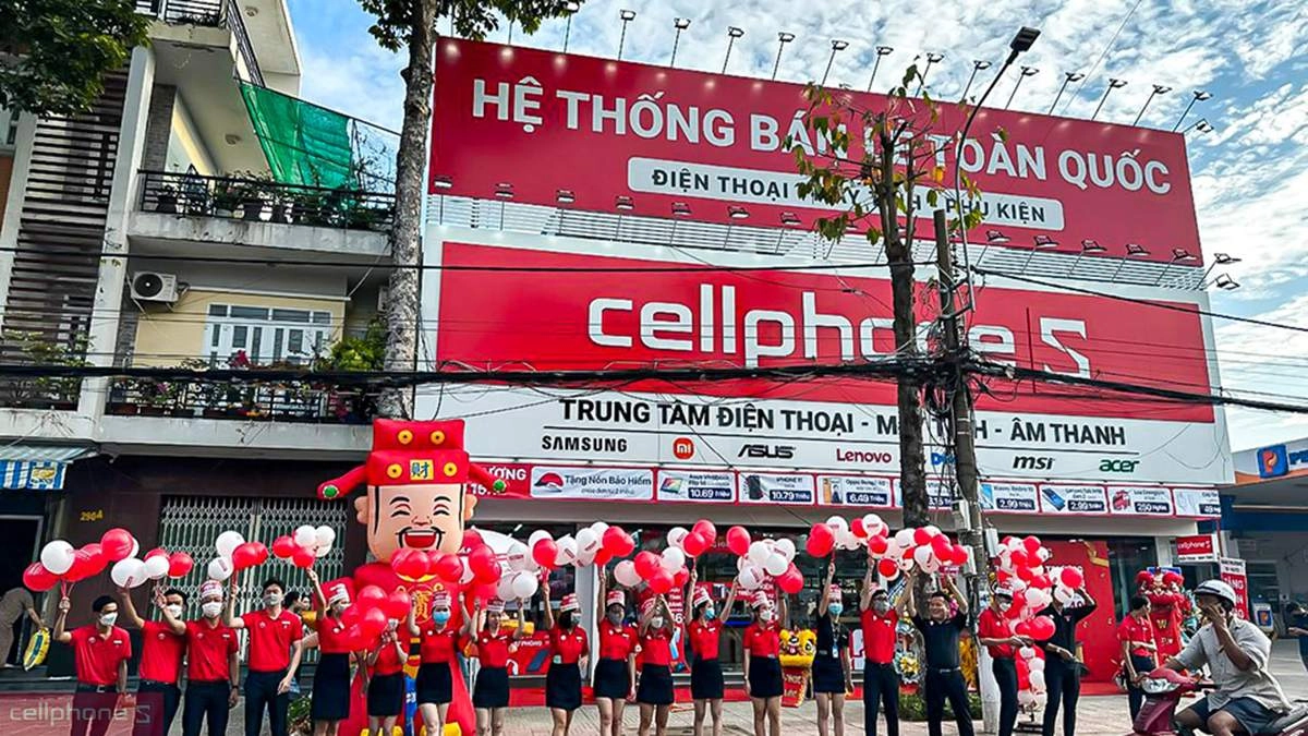 Danh sách cửa hàng điện thoại, laptop tại Tiền Giang của CellphoneS