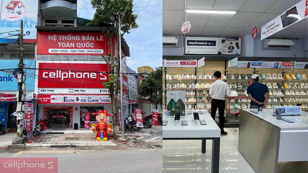 Danh sách cửa hàng điện thoại, laptop tại Phú Thọ của CellphoneS