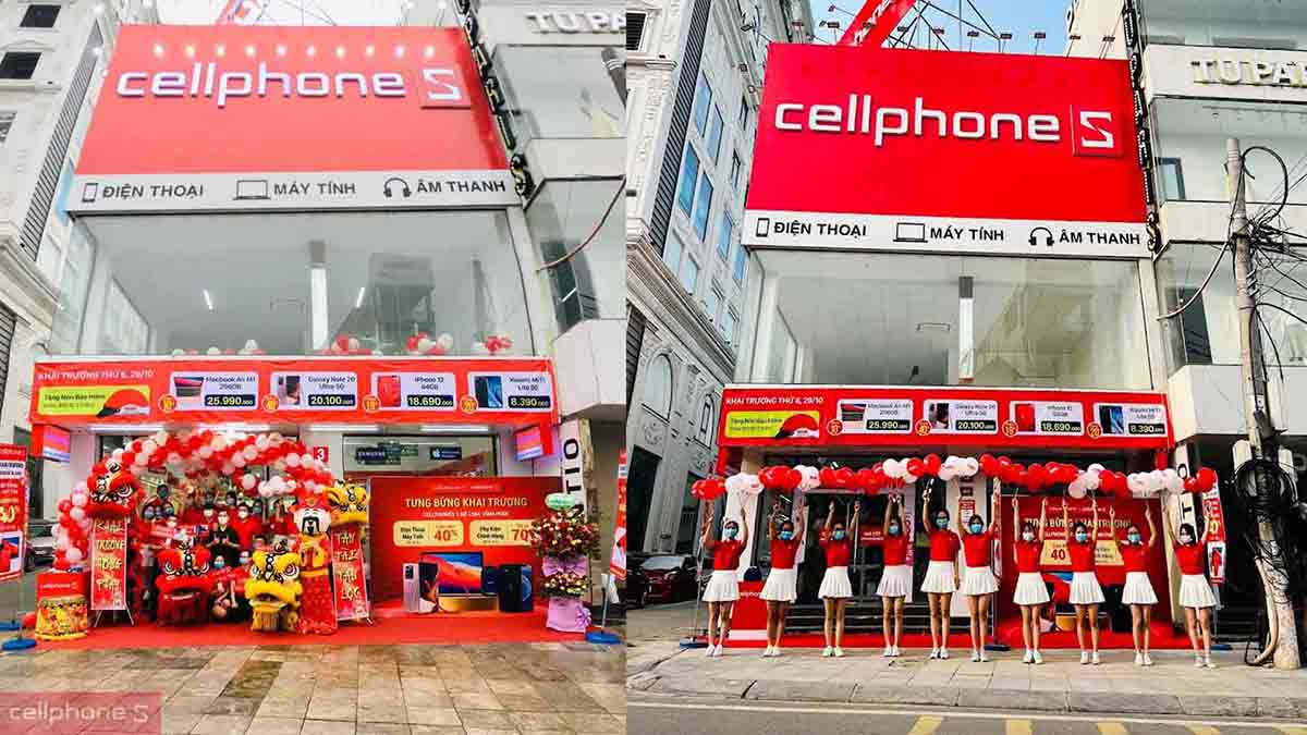 Danh sách cửa hàng điện thoại, laptop tại Vĩnh Phúc của CellphoneS