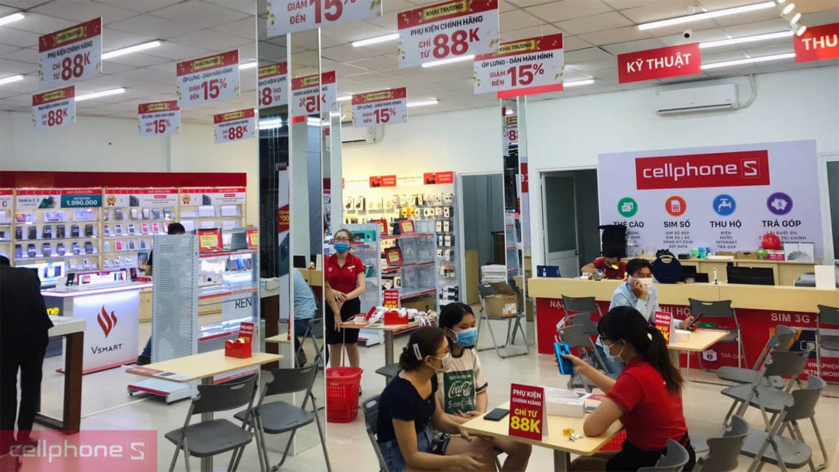 Danh sách cửa hàng điện thoại, laptop tại Vĩnh Phúc của CellphoneS