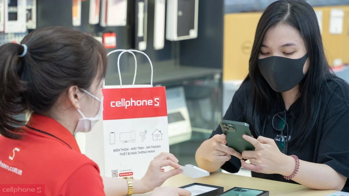 Cửa hàng điện thoại, laptop CellphoneS Sóc trăng kinh doanh điện thoại