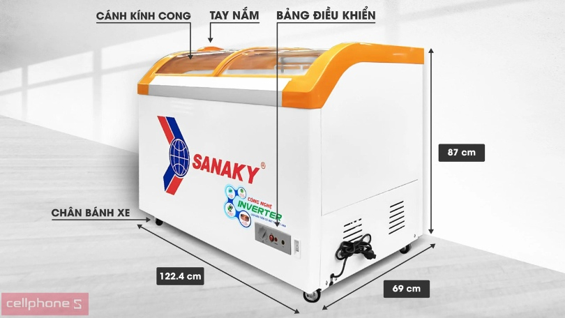 Sản phẩm Điện lạnh bao gồm tủ đông