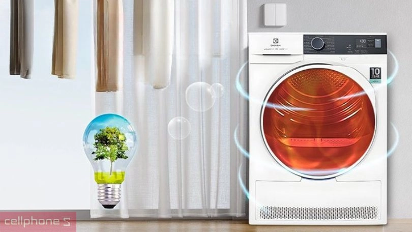 Công nghệ có trên máy sấy bơm nhiệt Electrolux 8kg EDH804H5WB