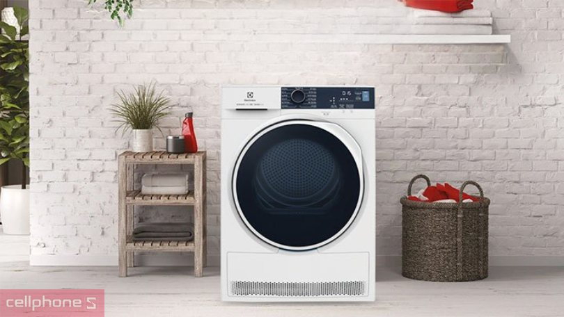 Thiết kế máy sấy bơm nhiệt Electrolux 8kg EDH804H5WB