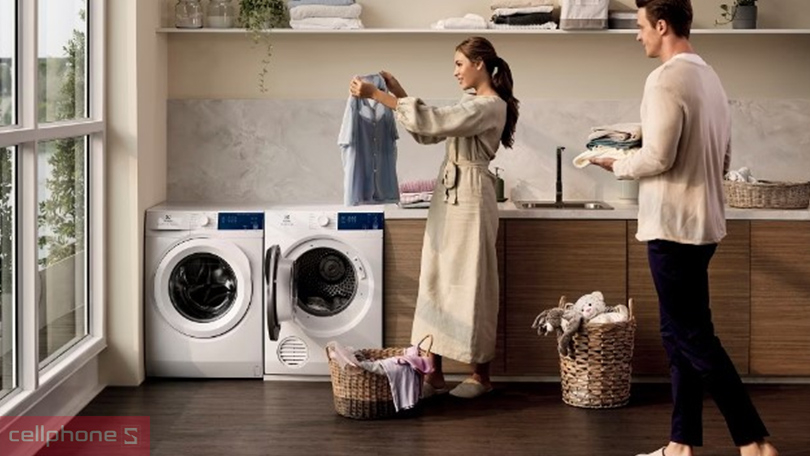 Hướng dẫn sử dụng máy sấy thông hơi Electrolux 7.5 kg EDV754H3WB