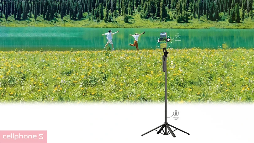 Gậy chụp ảnh Tripod Wiwu Selfie Stick SE012 Gậy chụp ảnh Tripod Wiwu Selfie Stick SE012