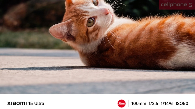 Camera mi15 Ultra chụp bắt nét chủ thể chính xác