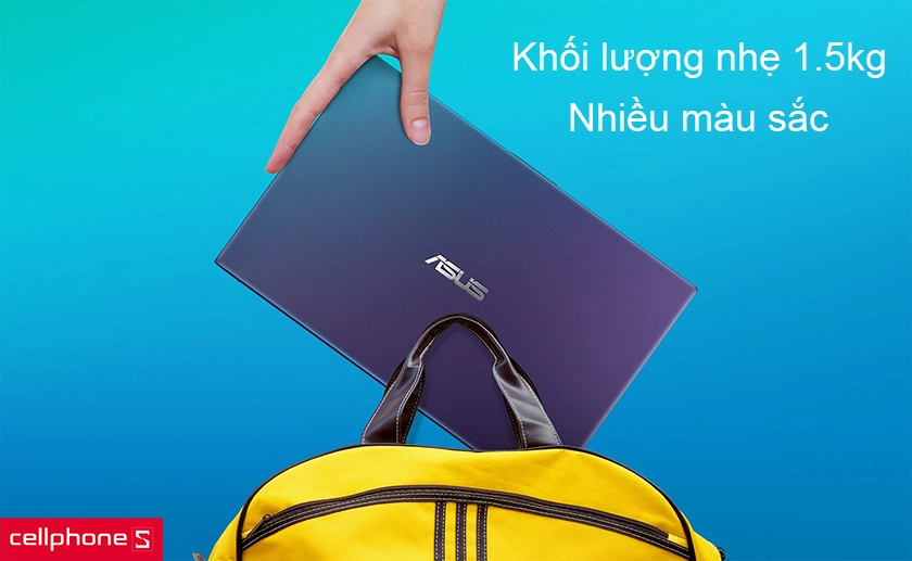 Thiết kế gọn nhẹ 1,5 kg