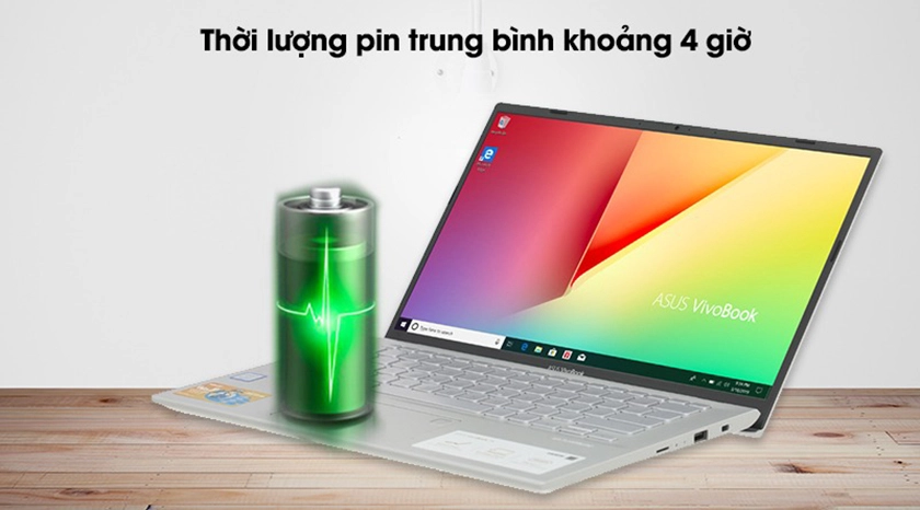 thời lượng pin 2 Cell 37Whs lâu dài