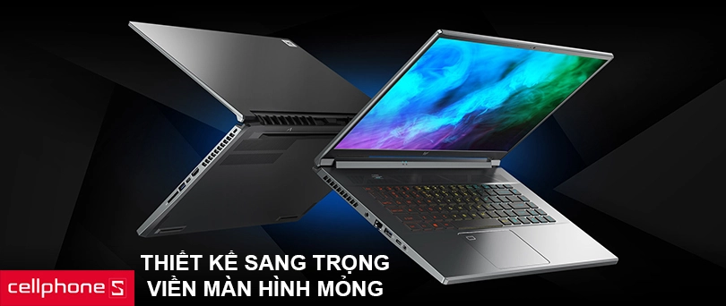 Thiết kế sang trọng, viền màn hình mỏng